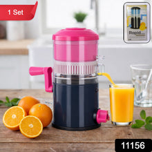 Hand operated fruit juice extractor