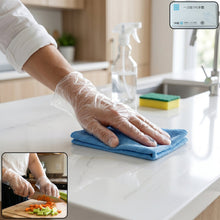 Disposable Clear Plastic Gloves (100  Pc, Medium)