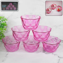 6pc Diamond shape ice cream bowl set
