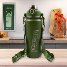 Stainless Steel Water Vacuum Insulated Bottle With Straw (1500ML, Mix Color)