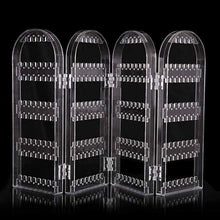 4-fold acrylic earring screen holder display stand clear foldable India