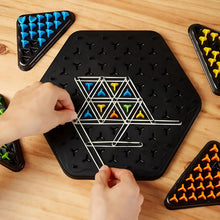 Strategic Triangle Color Matching Puzzle Board Game for Kids & Family