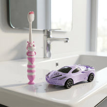 Kids Toothbrush with Cartoon Car (2 Pc Set)