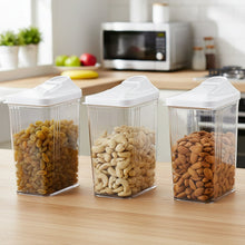 3-piece airtight kitchen containers for food storage