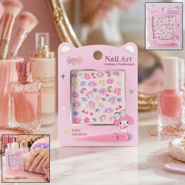 cartoon nail art sticker set