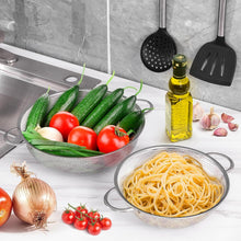 Stainless Steel Rice Vegetables Washing Bowl Strainer Collapsible Strainer.