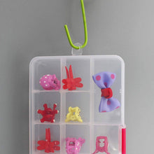 Clear plastic jewellery box 15 sections for small accessories India