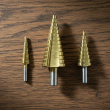 3X Large HSS Steel Step Cone Drill Titanium Bit Set Hole Cutter (4-32, 4-20, 4-12mm)