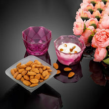 6pc Diamond shape ice cream bowl set