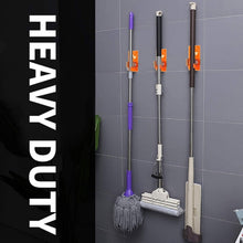 space saving wall mounted mop holder