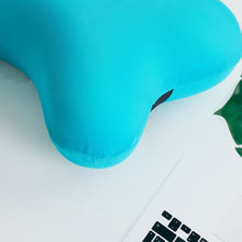 Detailed view of the neck support pillow's texture.