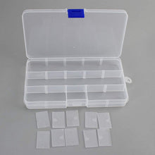 Plastic jewellery organizer 15 grids adjustable for rings and earrings India