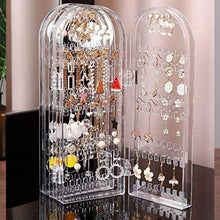 Acrylic earring screen stand 4-fold close-up India