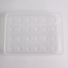 Plastic Egg 24 Grid Storage Container Holder Refrigerator Egg Tray Holds 24 (1 Pc)