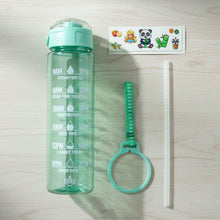 Motivational Water Bottle with Time Marker and Flip Top Lid (900 ML)