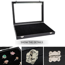 Clear-top jewellery display box 35x24cm for rings and badge collection India