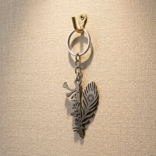 metal krishna keychain charm