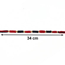 Handmade Black and Red Bracelet Rakhi for Brother (1 Pc)