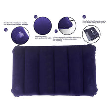  Velvet Air Inflatable Travel Pillow Blue - packaging shot