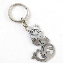 engraved Krishna face keyring