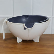 Multipurpose 2 In 1 Vegetable Washing Bowl with Strainer (1 Pc)