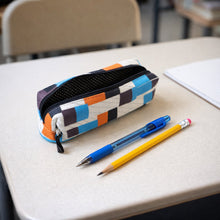 Multipurpose Printed Zipper Pencil Pouch Organizer for Students (1 Pc)