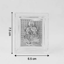  Embossed Silver-Plated Lord Ganesha Photo Frame - alternative angle