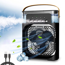  Portable Air Cooler Fan with 7-Color Light – Personal AC Fan - scale and size reference