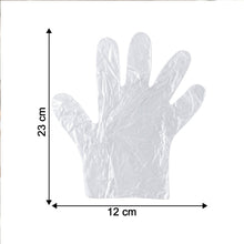 Disposable Clear Plastic Gloves (100  Pc, Medium)