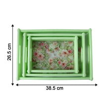 Supermom Floral Printed Multipurpose Serving Tray Set (3 Pc Set)