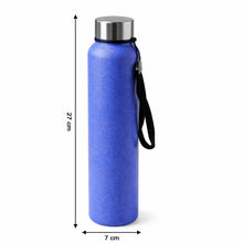 Classic Stainless Steel Water Bottle Blue Color (1000 ML, 1 Pc)
