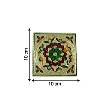 Handicraft Wood Chowki for Pooja , Wooden Bajot (2 Pc / Mix Descign & Color)