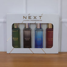 premium perfume gift pack with four mini bottles