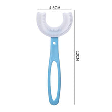 Large U-shaped toothbrush designed for young children