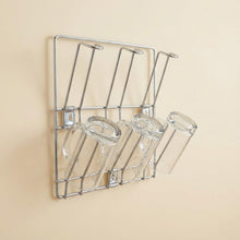 Wall-Mounted Stainless-Steel Cup & Mug Holder Rack (25 x 25 cm, 1 Pc)