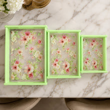 Supermom Floral Printed Multipurpose Serving Tray Set (3 Pc Set)