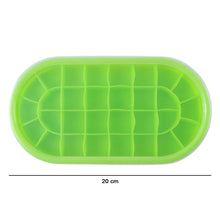 Premium Oval Silicone Ice Cube Tray with Lid (1 Pc)