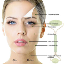 Face lifting roller and gua sha scraper,