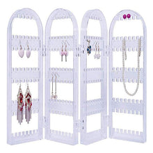 4-fold acrylic earring holder stand folded closed India