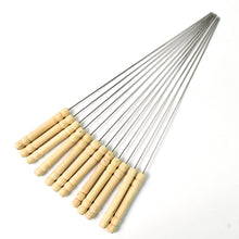 BBQ Tandoor Skewers Grill Sticks for Barbecue (Pack of 12)