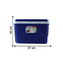 Portable Insulated Ice Cooler Box with Carry Handle (1 Pc, Blue / 6Ltr)