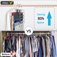  Adjustable Trouser Pants Hanger Organizer - in-use lifestyle shot