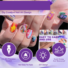  Nail Art Point Pen and Set for Women - scale and size reference