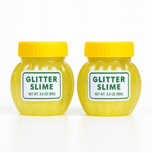 Soft Jar Slime Combo of Glitter Slime and Crystal Slime