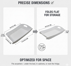 Foldable Plastic Serving Tray - Portable with Handle for Kitchen & Dining (1pc)