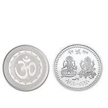 Close-up of Goddess Lakshmi design on Pooja Coin