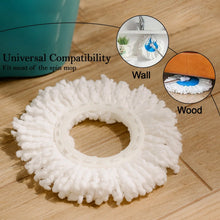 Plastic Spin Mop Set with Bucket - Microfiber Refill Closeup