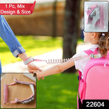 Kids Safety Anti-Lost Wrist Link Strap (1 Pc, Mix Design & Size)