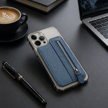 Adhesive Card Phone Holder with Zipper – Versatile Wallet Case (1 Pc / Mix Color)