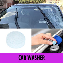 Effervescent tablets cleaning car wipers